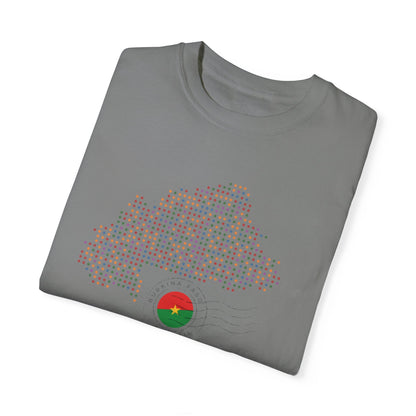 Burkina Faso T-Shirt with Artistic Flag Design - Perfect for Celebrations and Everyday Wear