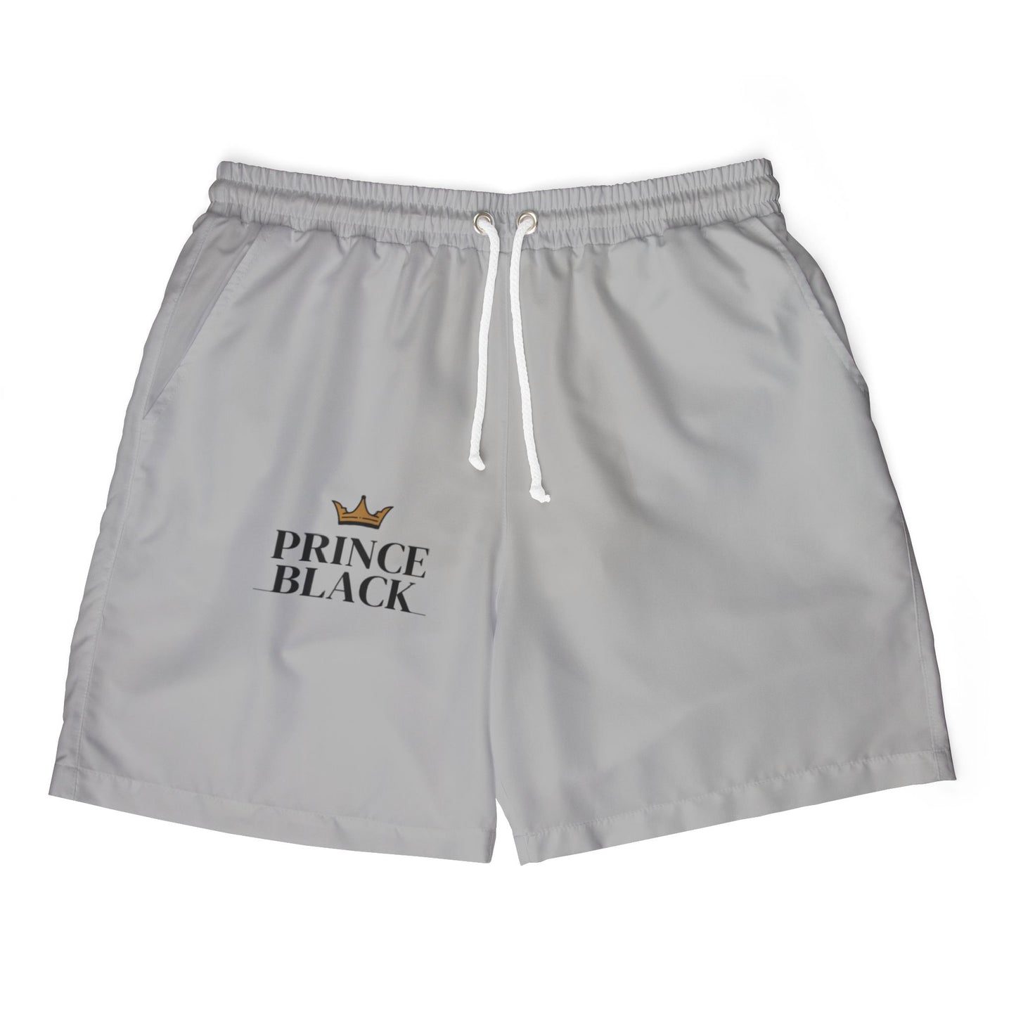 Prince Black Unisex Swim Shorts - Stylish Coastal Wear for Beach Days
