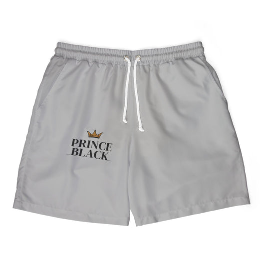 Prince Black Unisex Swim Shorts - Stylish Coastal Wear for Beach Days