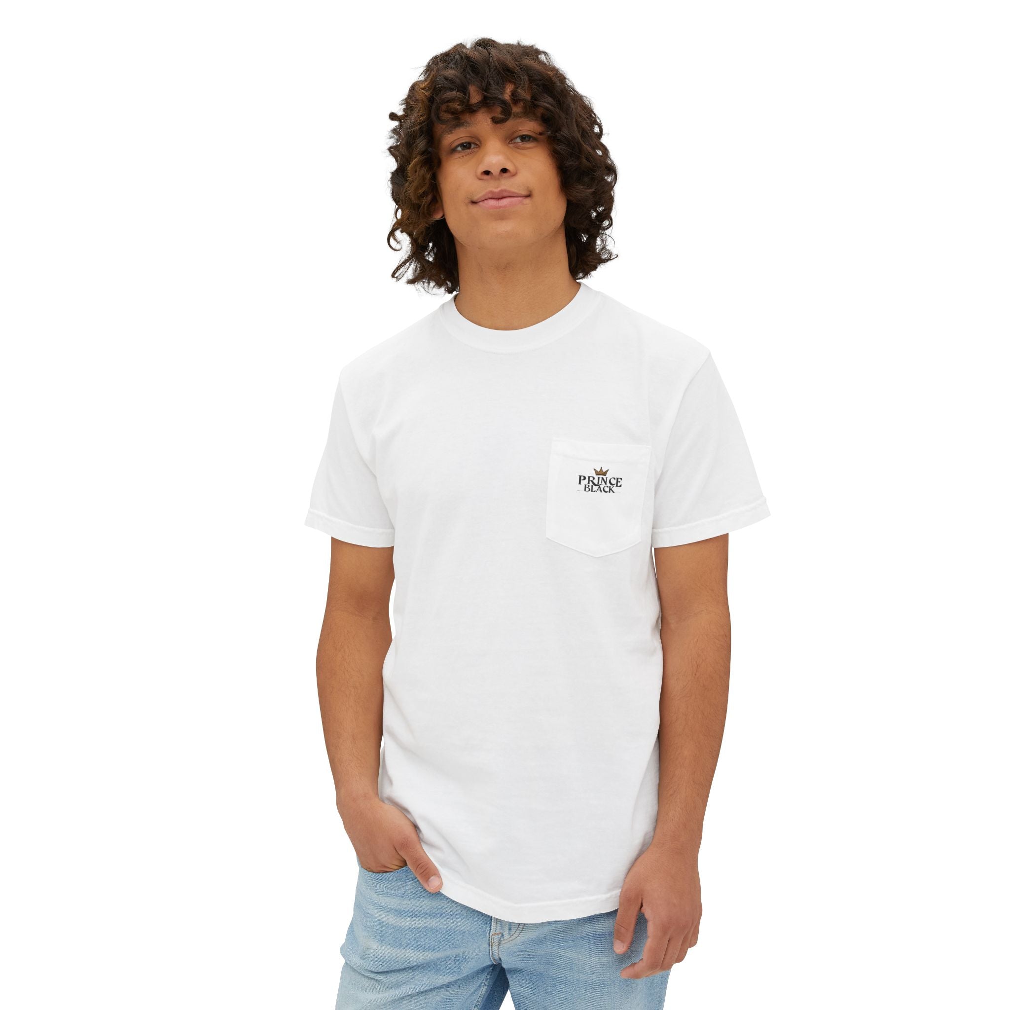 Unisex Garment-Dyed Pocket T-Shirt | Casual Everyday Wear with Masculine Royalty Design