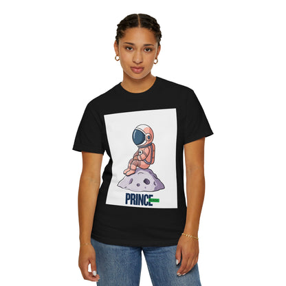 Cosmic Adventure T-shirt - Unisex Garment-Dyed Tee with Astronaut Design