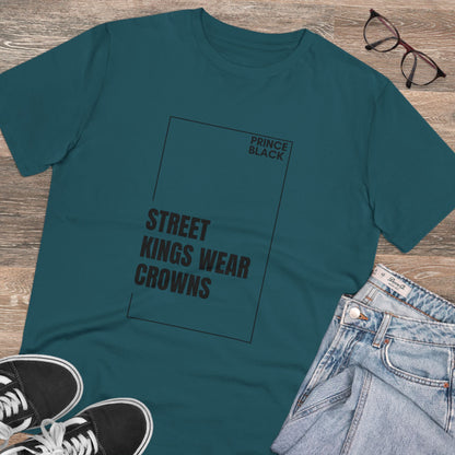 Street Kings Wear Crowns Organic Unisex T-Shirt - Bold Graphic Tee