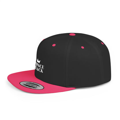 Stylish Prince Black Flat Bill Snapback Hat for Fashion-Forward Individuals