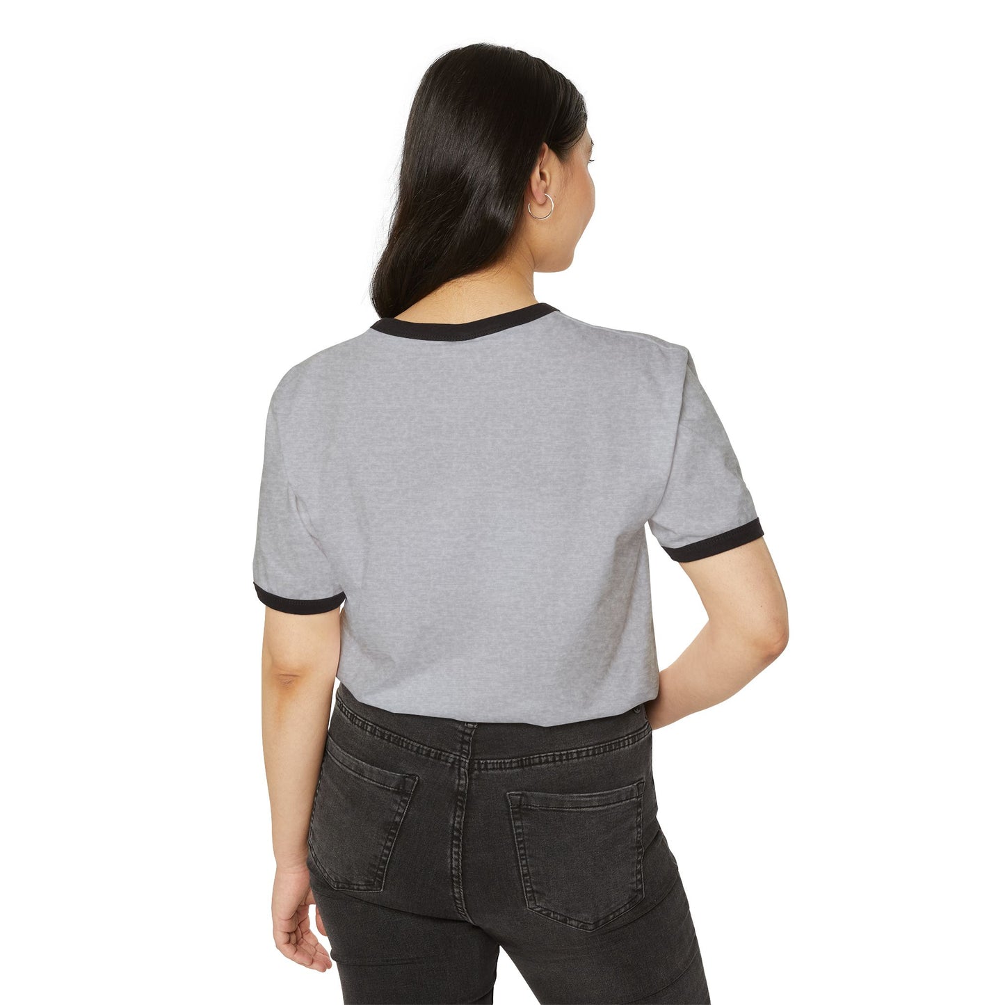 Unisex Cotton Ringer T-Shirt - Trendy 'Prince Black' Design for Casual Wear 