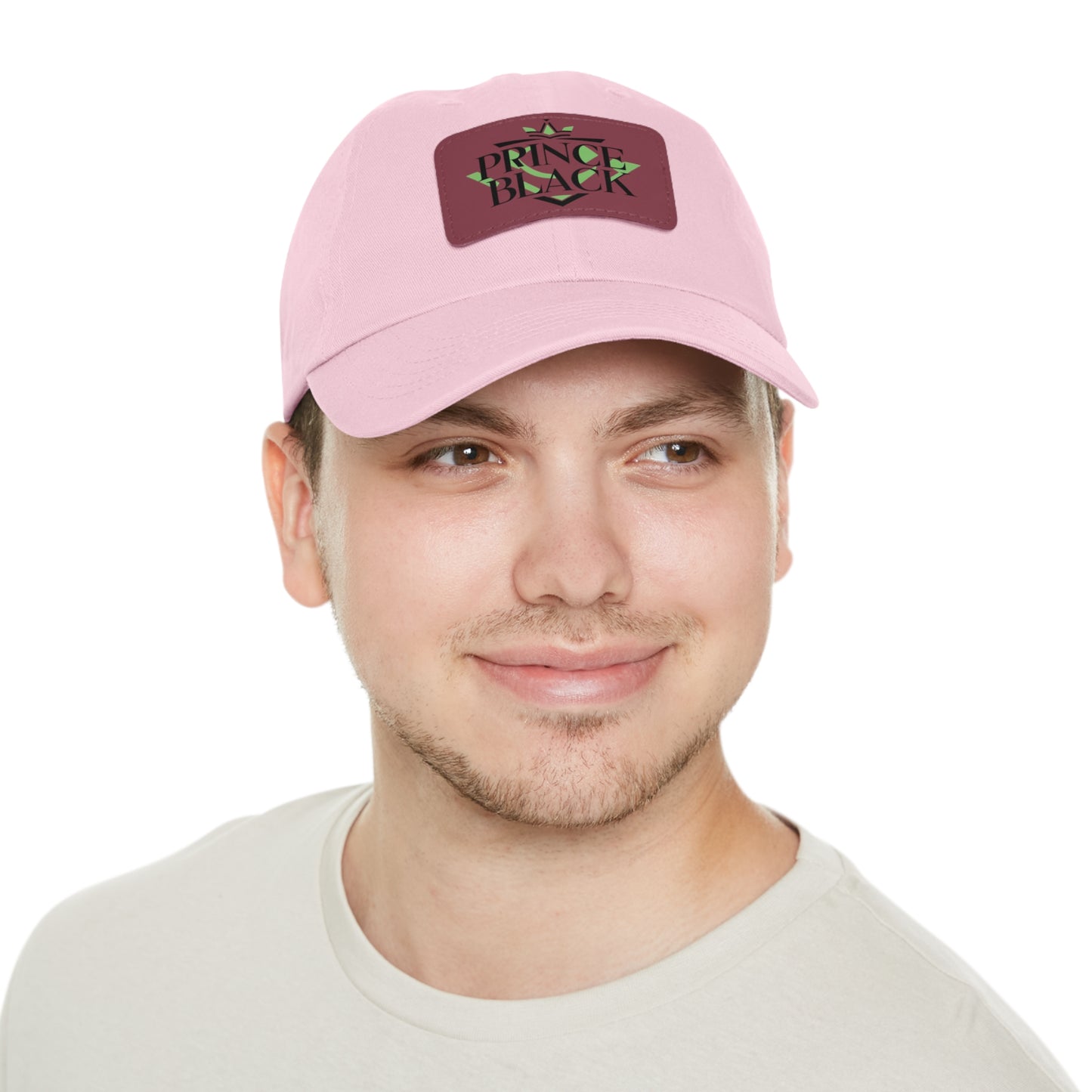 Stylish Dad Hat with Leather Patch - 'Prince Black' Design for Casual Outdoor Wear