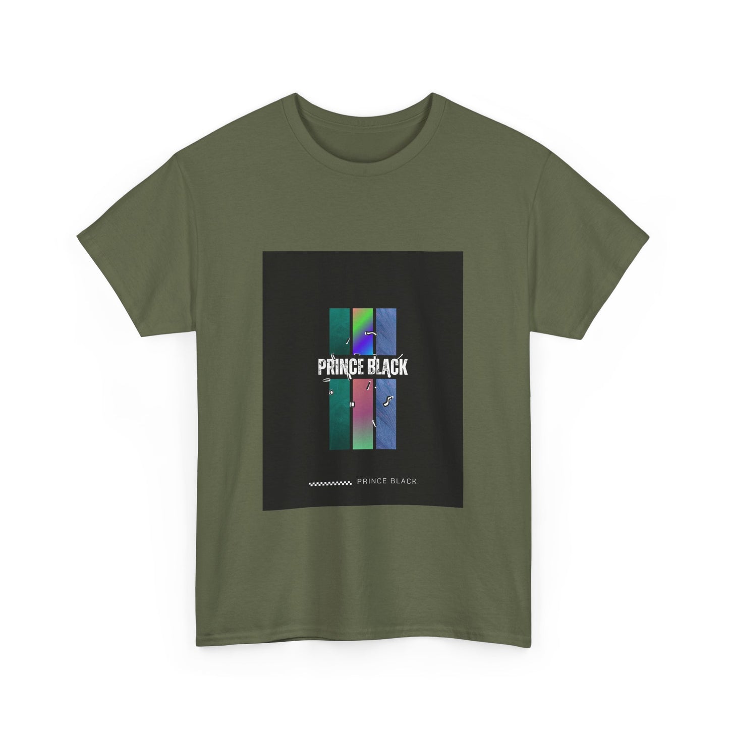 Heavy Cotton Tee - Vibrant 'PRINCE BLACK' Graphic Tee for Music Lovers