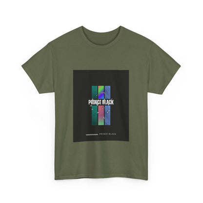 Heavy Cotton Tee - Vibrant 'PRINCE BLACK' Graphic Tee for Music Lovers