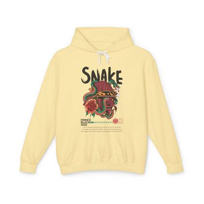 Lightweight Hooded Sweatshirt - 'Prince Black' Graphic Design 