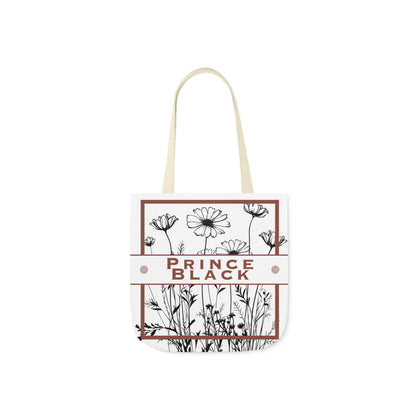 Floral Canvas Tote Bag with 5-Color Straps - Stylish &amp; Eco-Friendly 