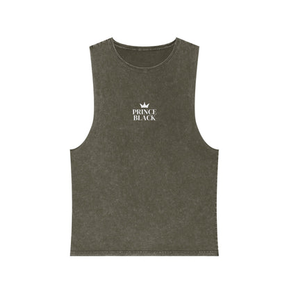 Unisex Stonewash Tank Top - Casual Vintage Style