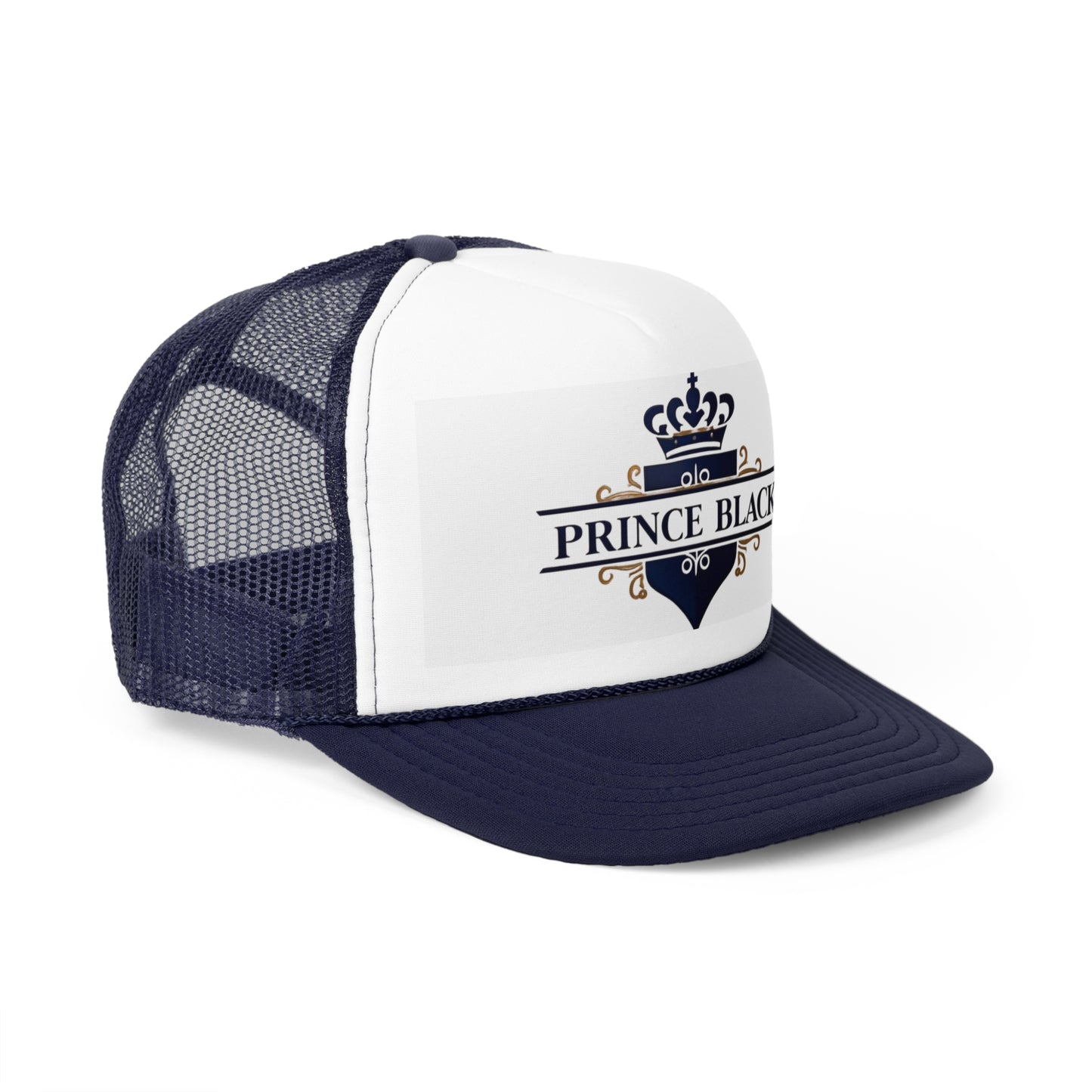 Prince Black Trucker Cap - Stylish & Trendy Headwear for Casual Outings