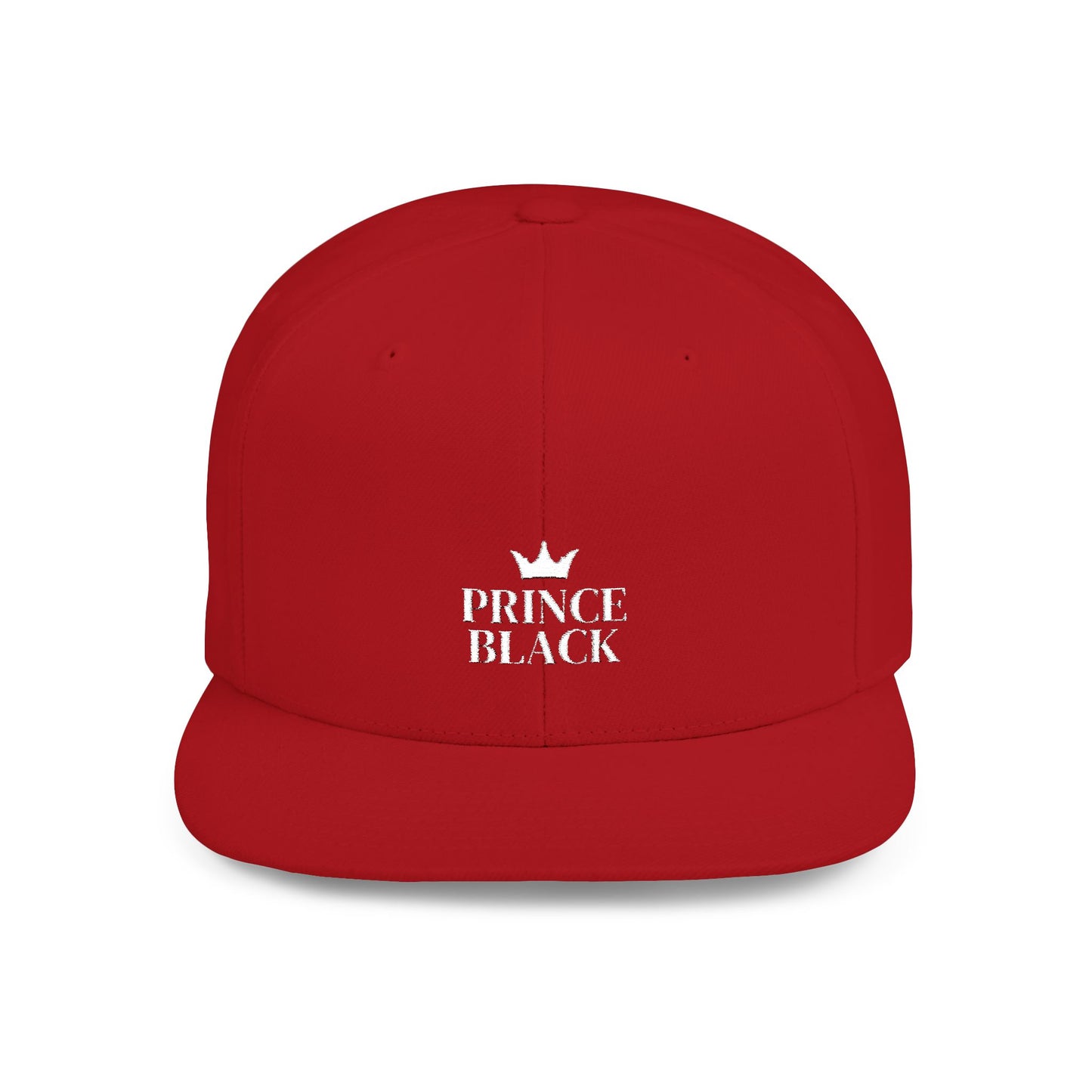 Stylish Prince Black Flat Bill Snapback Hat for Fashion-Forward Individuals