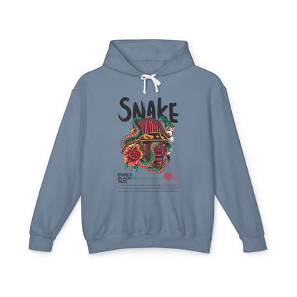 Lightweight Hooded Sweatshirt - 'Prince Black' Graphic Design 