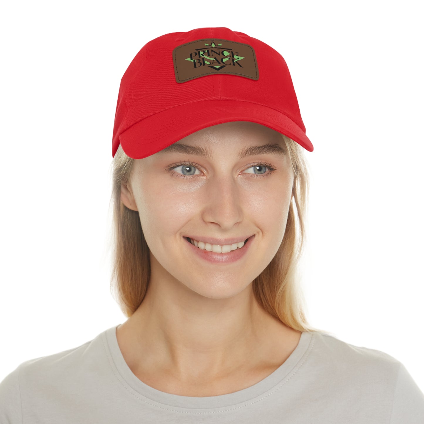 Stylish Dad Hat with Leather Patch - 'Prince Black' Design for Casual Outdoor Wear
