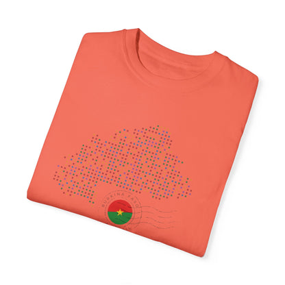 Burkina Faso T-Shirt with Artistic Flag Design - Perfect for Celebrations and Everyday Wear