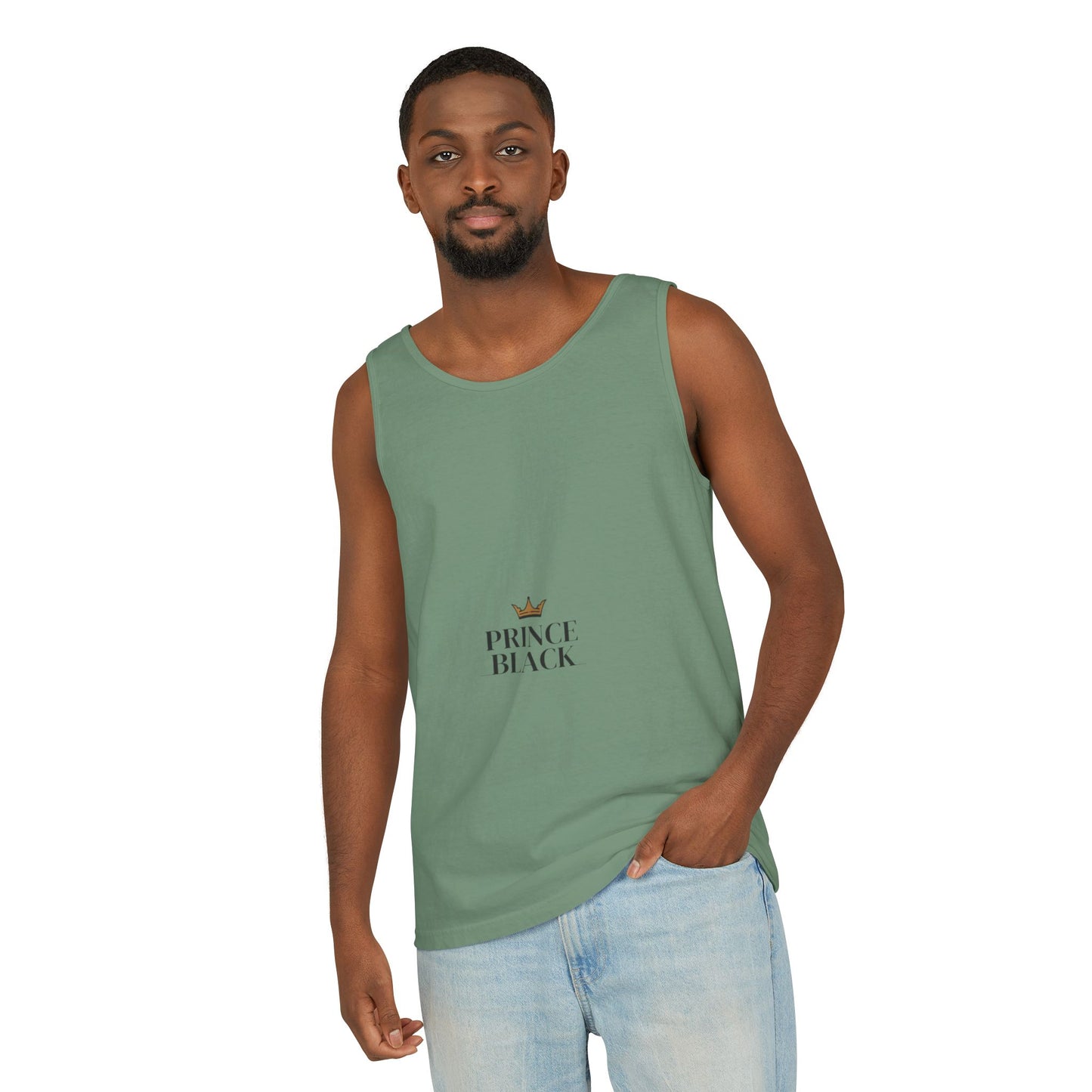 Stylish Unisex Tank Top - 'Prince Black' Design