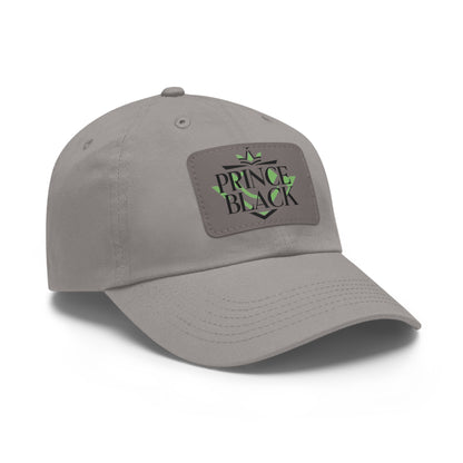 Stylish Dad Hat with Leather Patch - 'Prince Black' Design for Casual Outdoor Wear