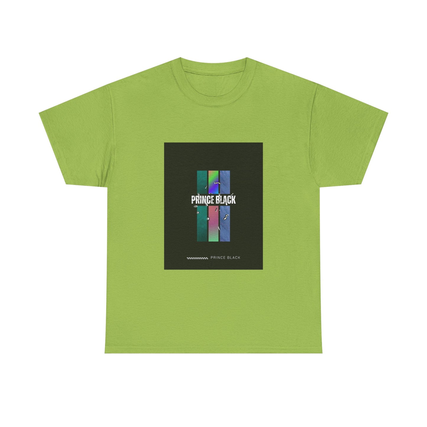 Heavy Cotton Tee - Vibrant 'PRINCE BLACK' Graphic Tee for Music Lovers