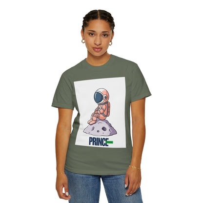 Cosmic Adventure T-shirt - Unisex Garment-Dyed Tee with Astronaut Design
