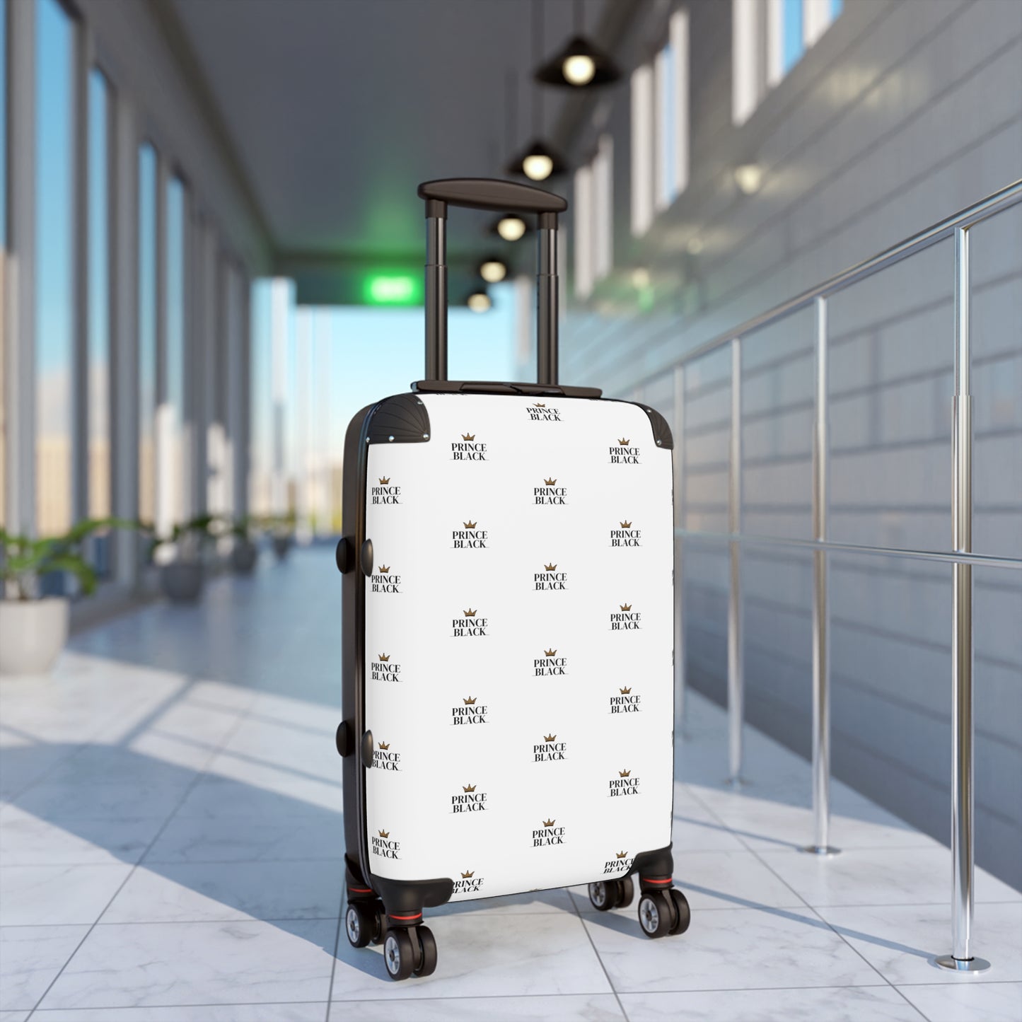 Stylish Travel Suitcase with Crown Design - Perfect for Jetsetters and Adventurers
