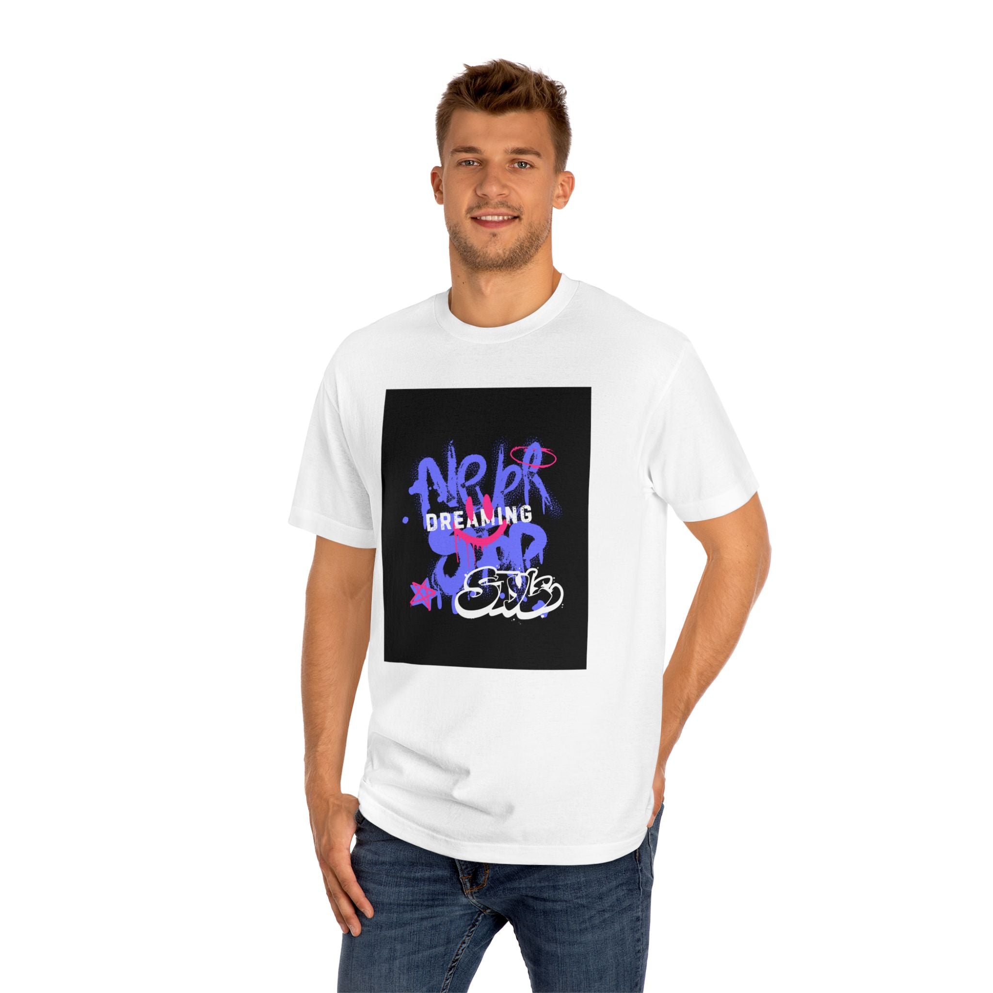 Unisex Classic Tee - 'Never Stop Dreaming' Graphic T-Shirt for Inspirational Style