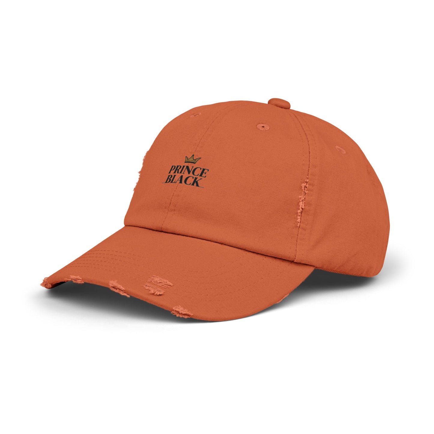 Distressed Cap - Stylish Prince Black Baseball Hat
