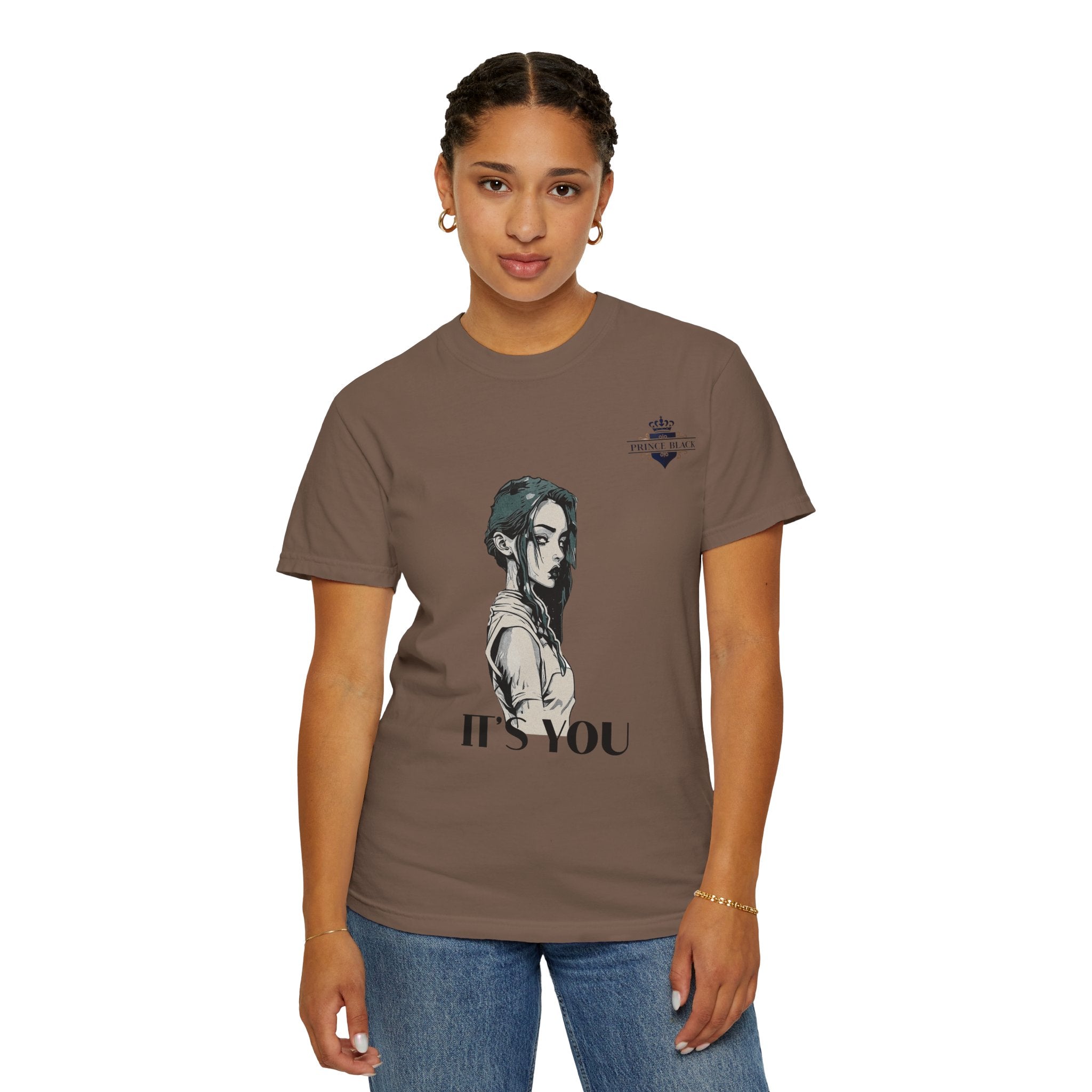 Unisex Garment-Dyed T-Shirt - 'It's You' Graphic Tee for Casual Wear
