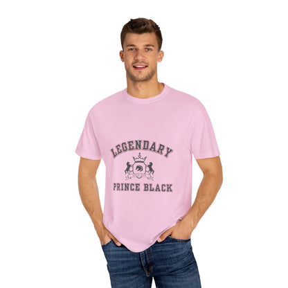 Legendary Prince Black Unisex Garment-Dyed T-Shirt