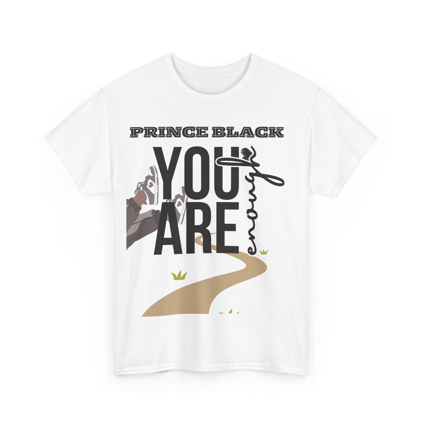 T-shirt unisexe inspirant en coton épais - Motif « You Are Enough » 