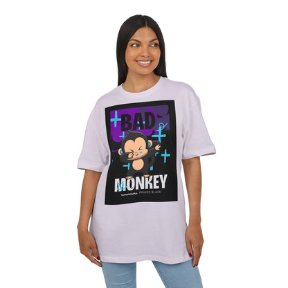 Bad Monkey Graphic Unisex Oversize Tee - Fun & Comfy Streetwear for Casual Vibes