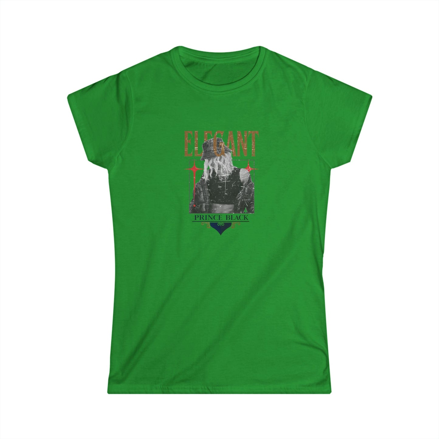 T-shirt élégant et doux pour femme – Mode chic avec motif Prince Black 