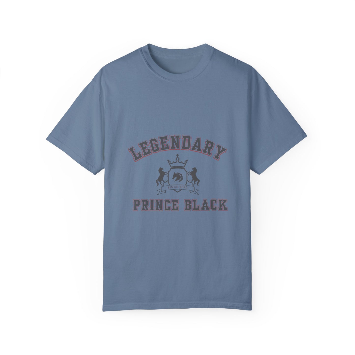 Legendary Prince Black Unisex Garment-Dyed T-Shirt