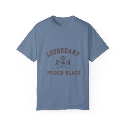 Legendary Prince Black Unisex Garment-Dyed T-Shirt