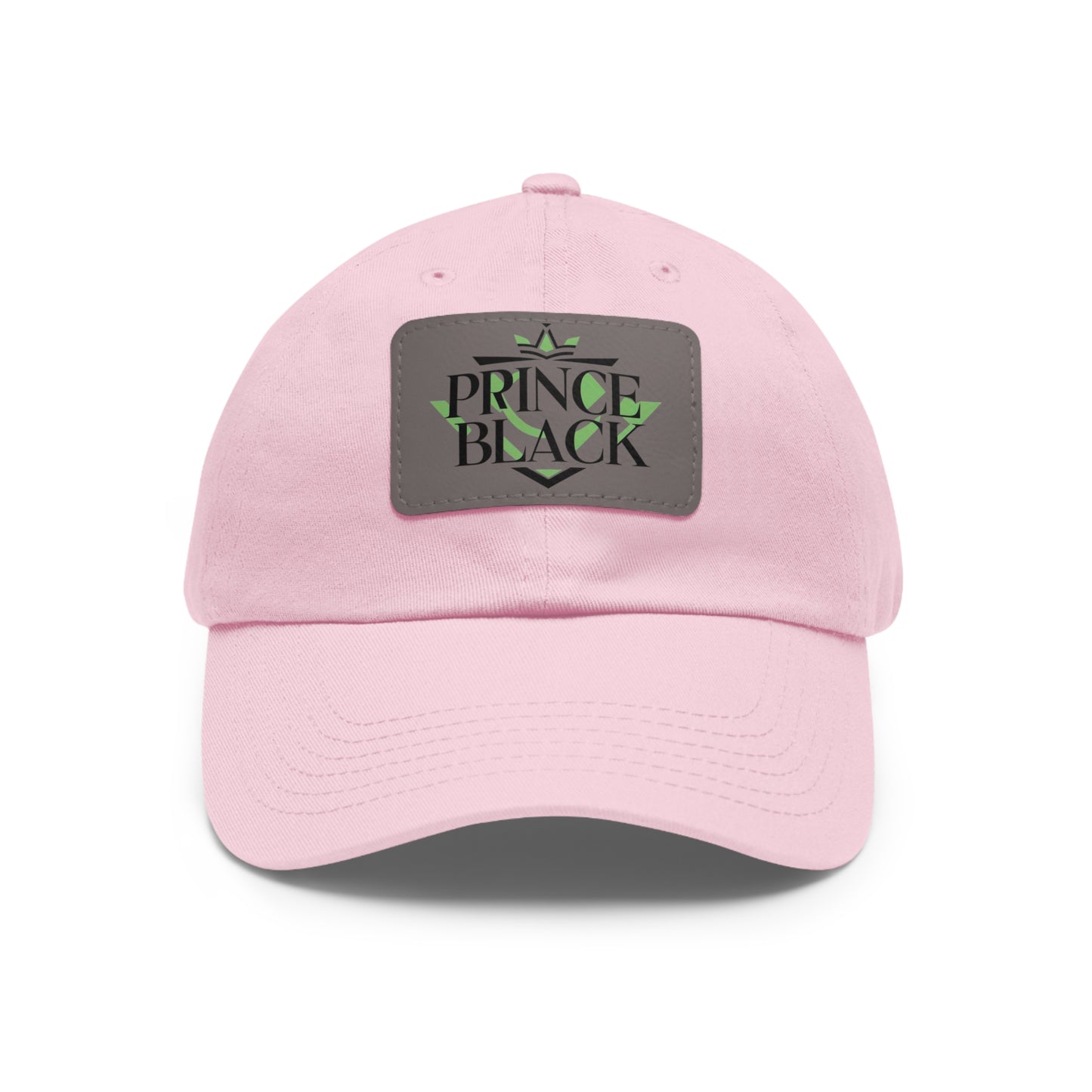 Stylish Dad Hat with Leather Patch - 'Prince Black' Design for Casual Outdoor Wear