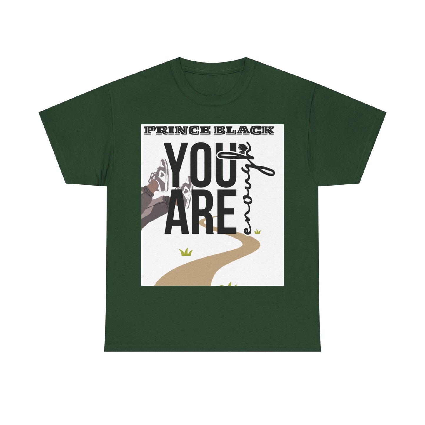 T-shirt unisexe inspirant en coton épais - Motif « You Are Enough » 