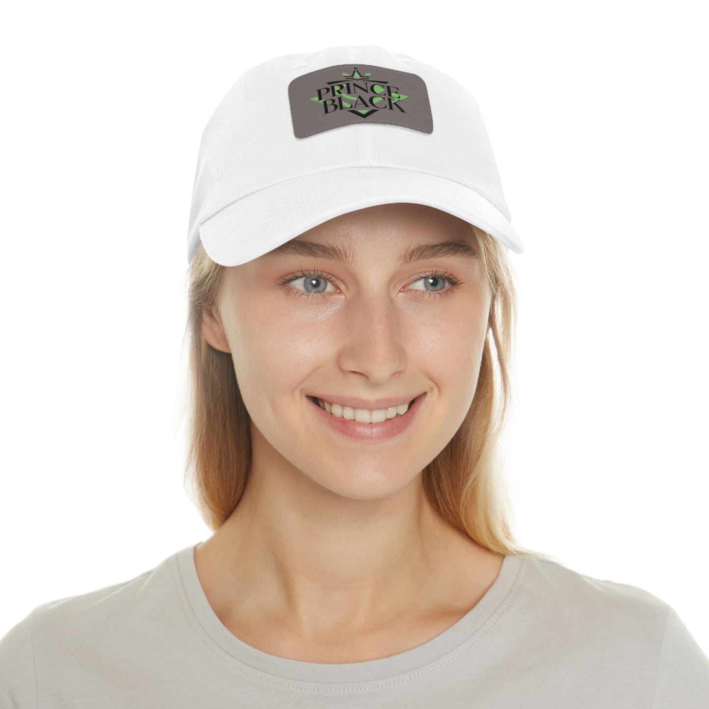 Stylish Dad Hat with Leather Patch - 'Prince Black' Design for Casual Outdoor Wear