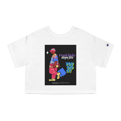 Vibrant Heritage Cropped T-Shirt - Fresh Kicks, Dope Fits
