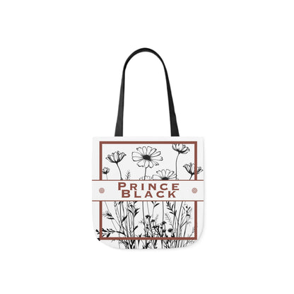 Floral Canvas Tote Bag with 5-Color Straps - Stylish &amp; Eco-Friendly 