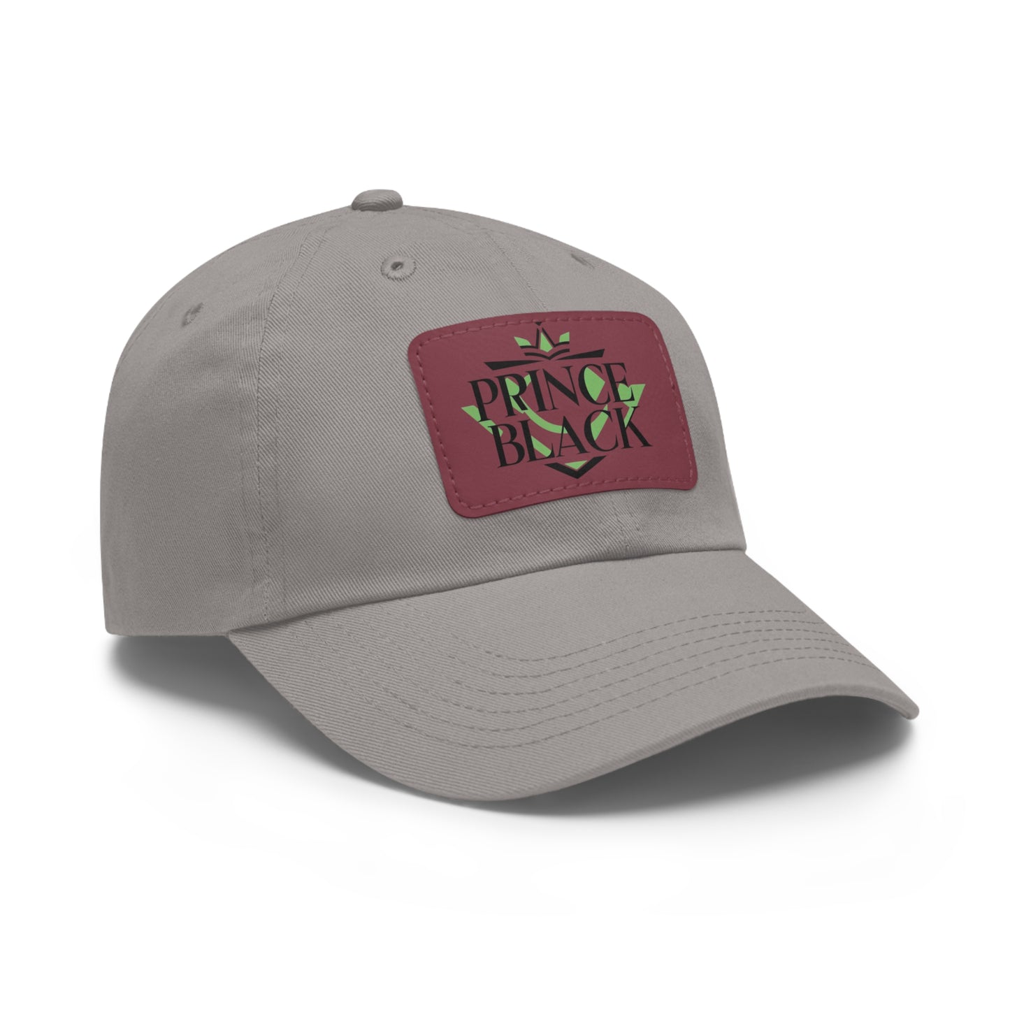 Stylish Dad Hat with Leather Patch - 'Prince Black' Design for Casual Outdoor Wear