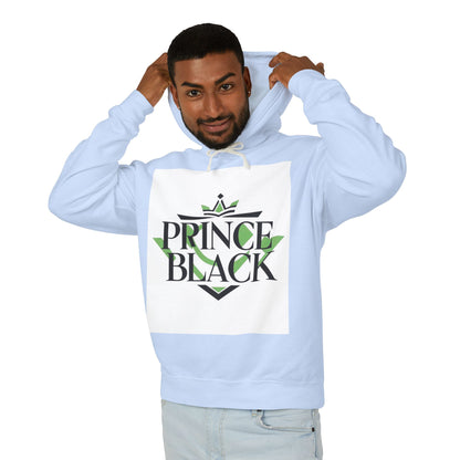 Unisex Lightweight Hooded Sweatshirt - 'Prince Black' Graphic Design