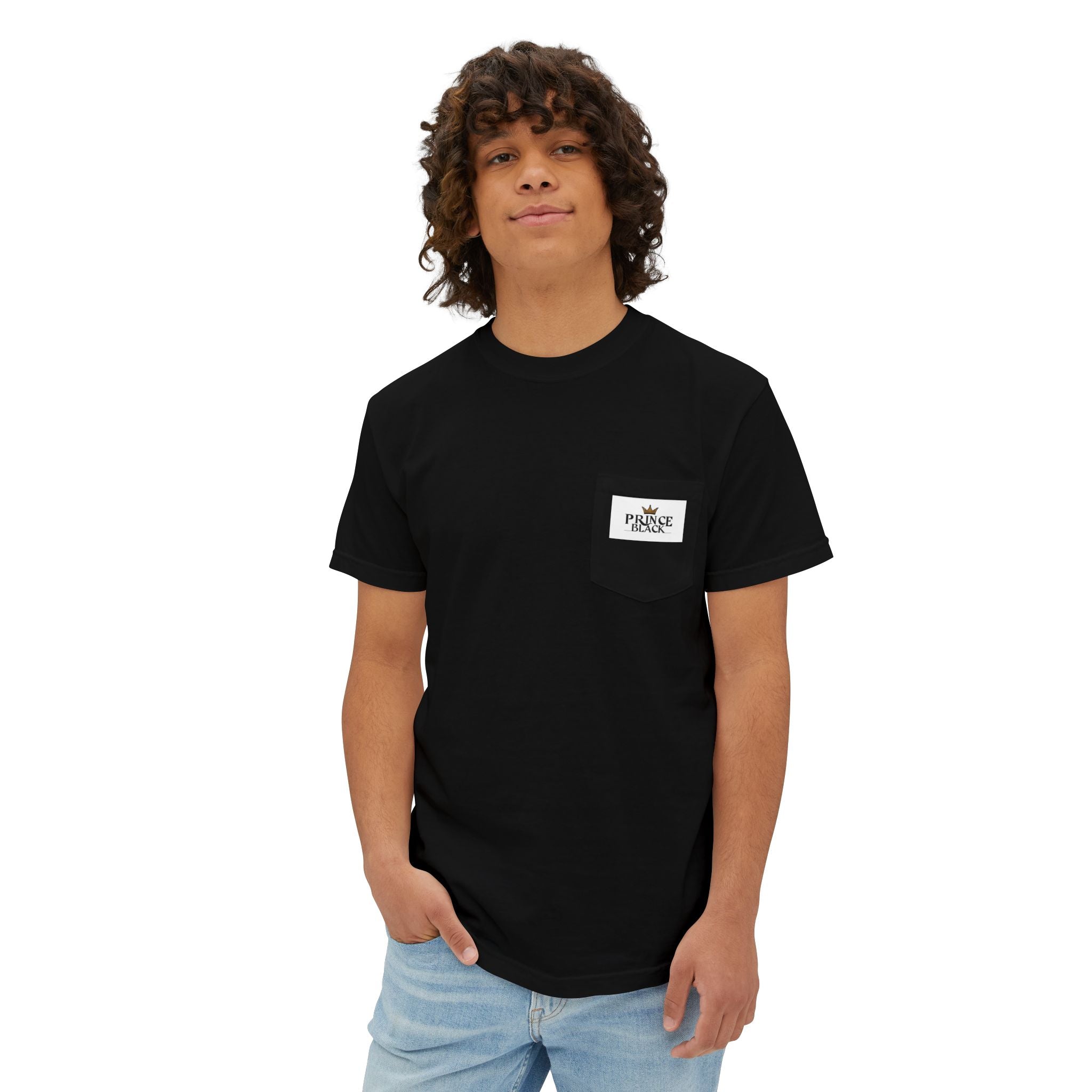 Unisex Garment-Dyed Pocket T-Shirt | Casual Everyday Wear with Masculine Royalty Design