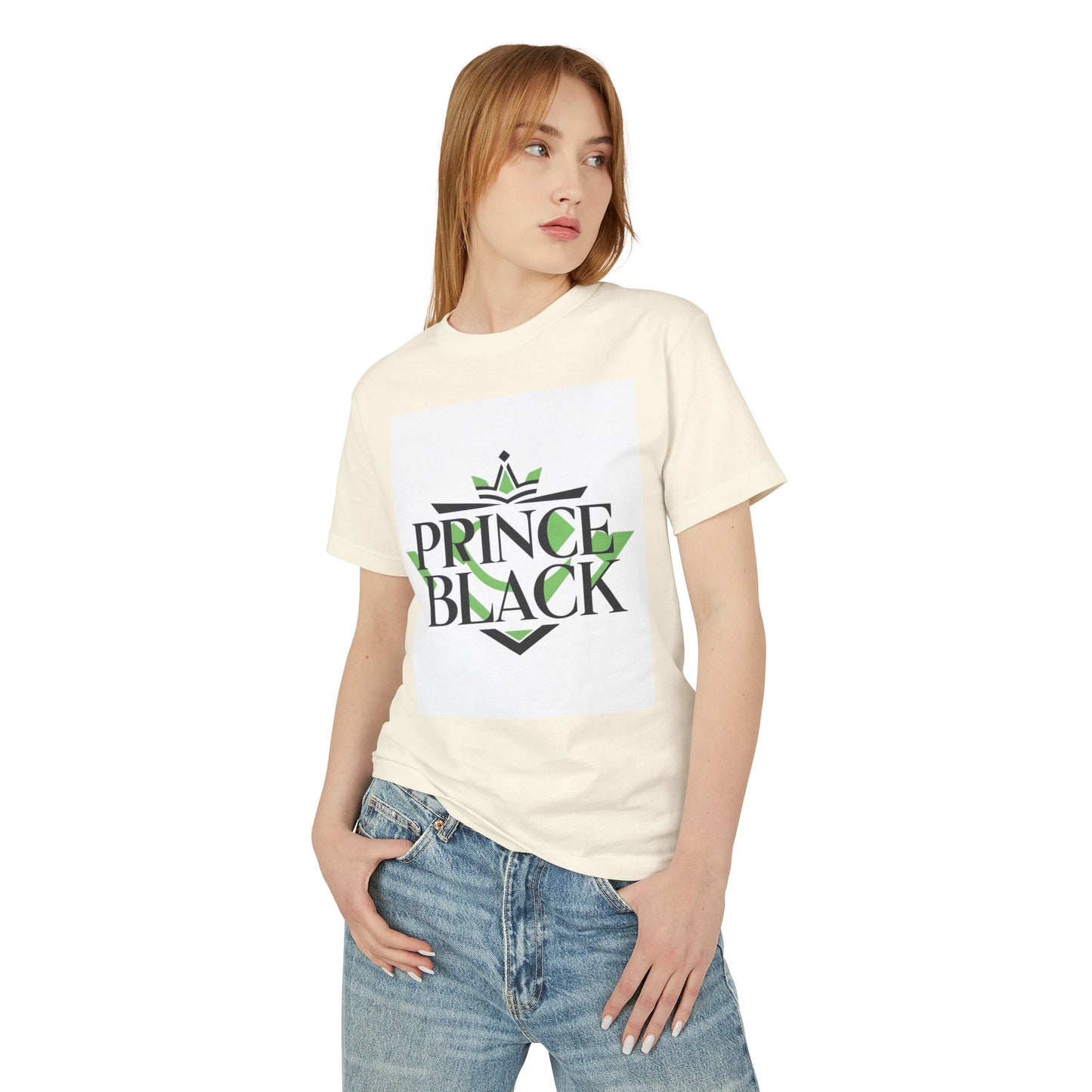 Heavyweight Cotton Tee - 'Prince Black' Graphic T-Shirt | Casual Streetwear
