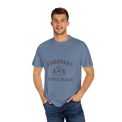 Legendary Prince Black Unisex Garment-Dyed T-Shirt
