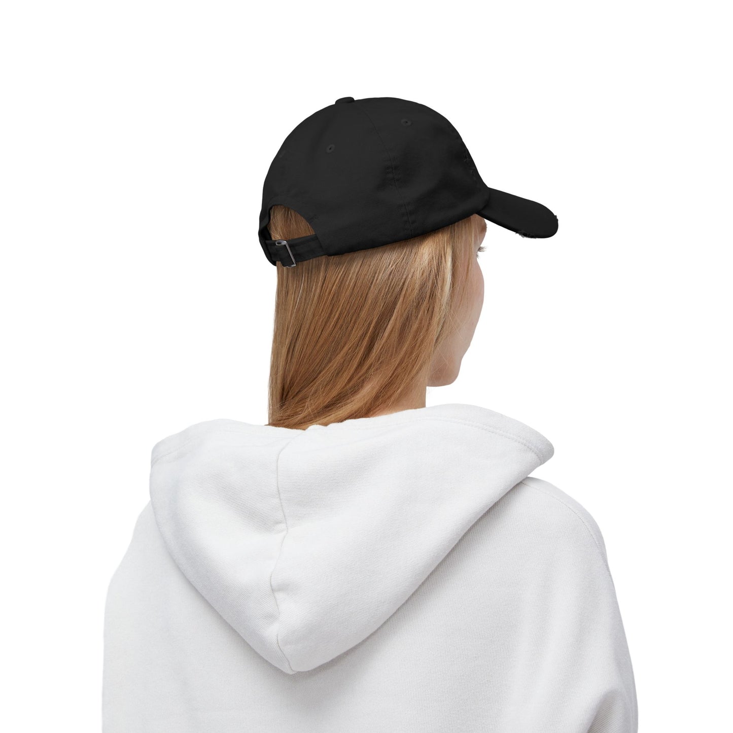 Distressed Cap - Stylish Prince Black Baseball Hat