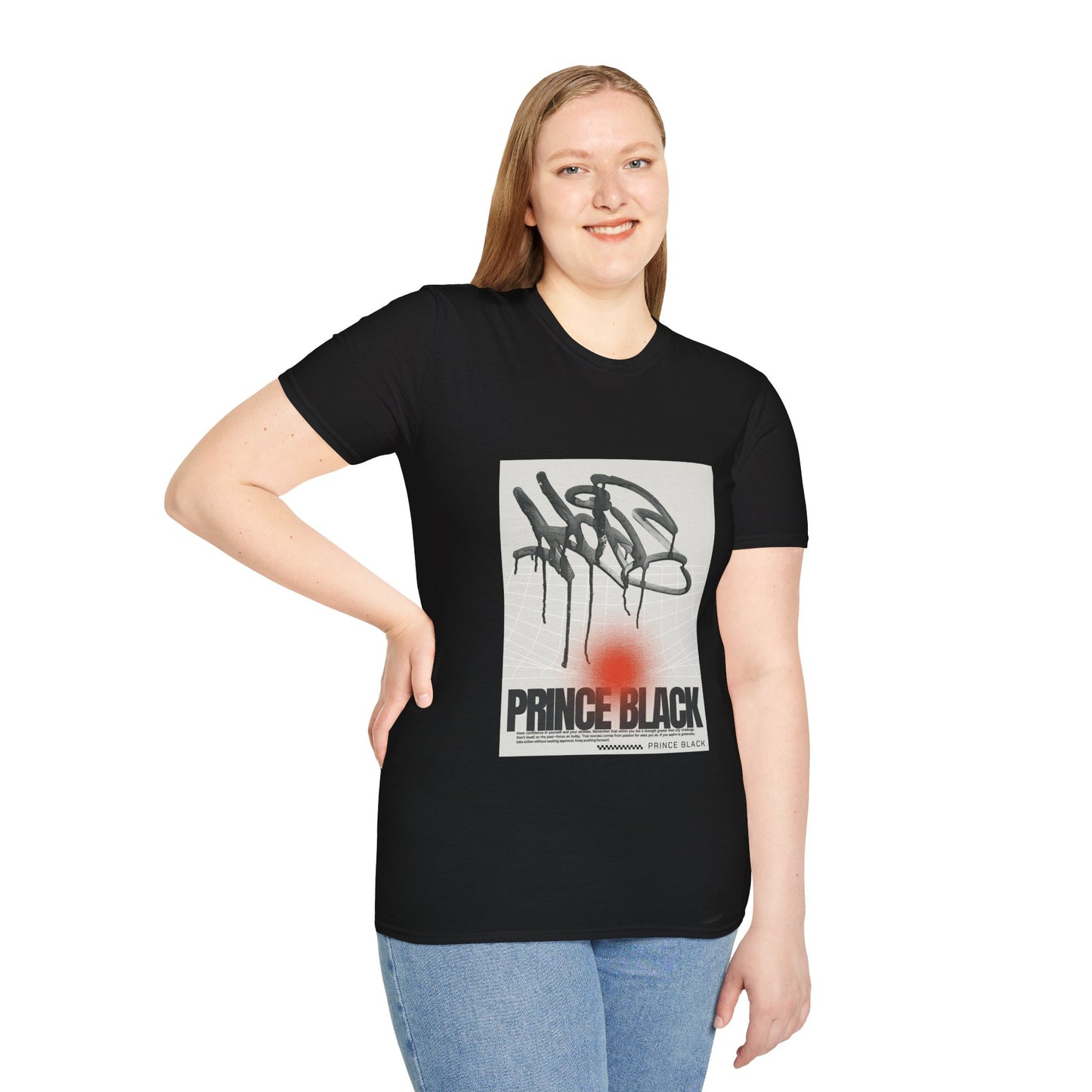 Unisex Softstyle T-Shirt - Trendy Graphic Tee with 'Prince Black' Design