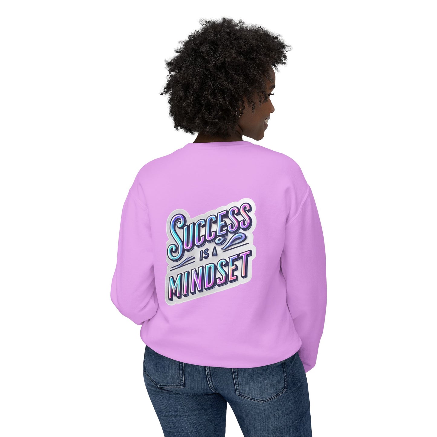 Inspirational Success Mindset Unisex Lightweight Crewneck Sweatshirt