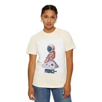 Cosmic Adventure T-shirt - Unisex Garment-Dyed Tee with Astronaut Design