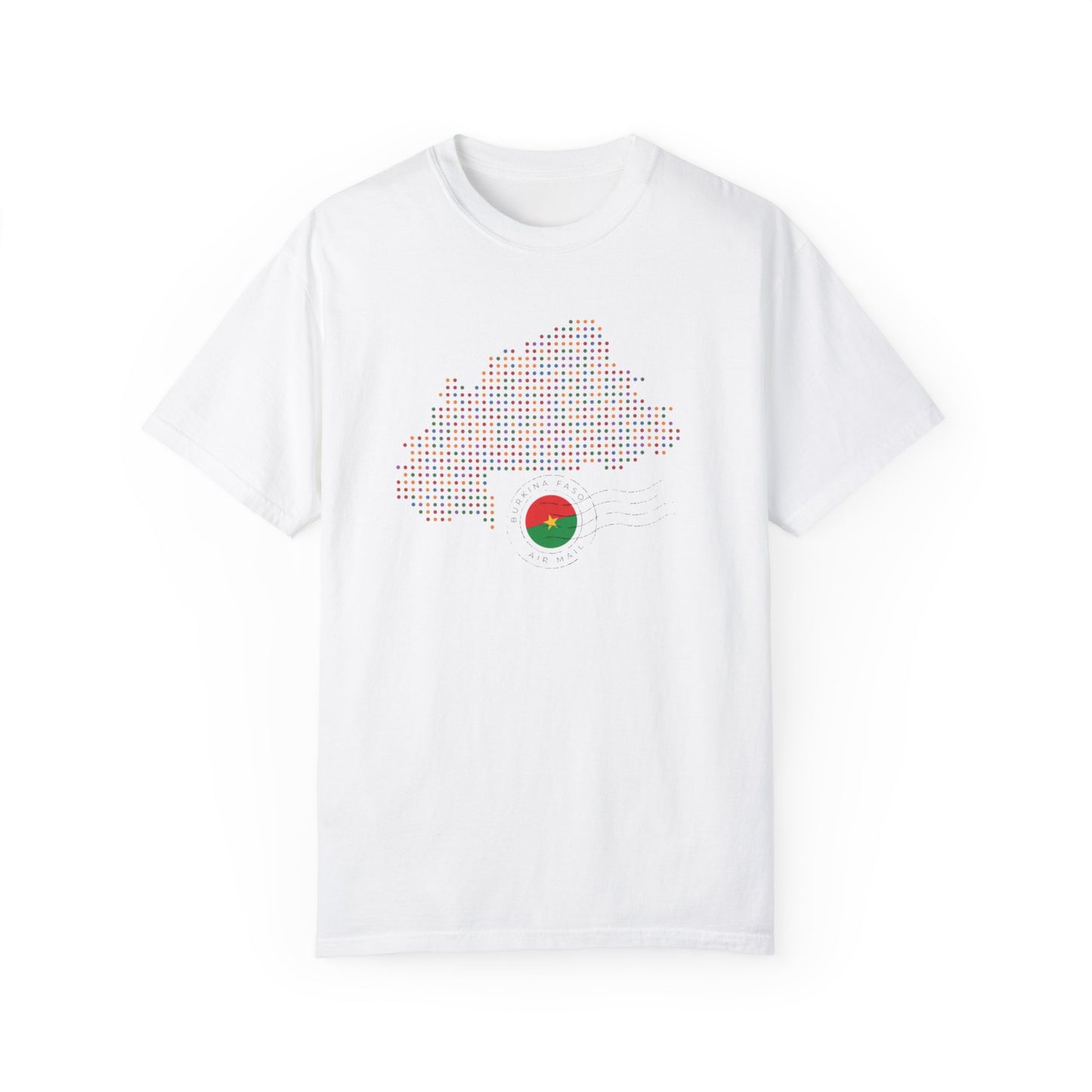 Burkina Faso T-Shirt with Artistic Flag Design - Perfect for Celebrations and Everyday Wear
