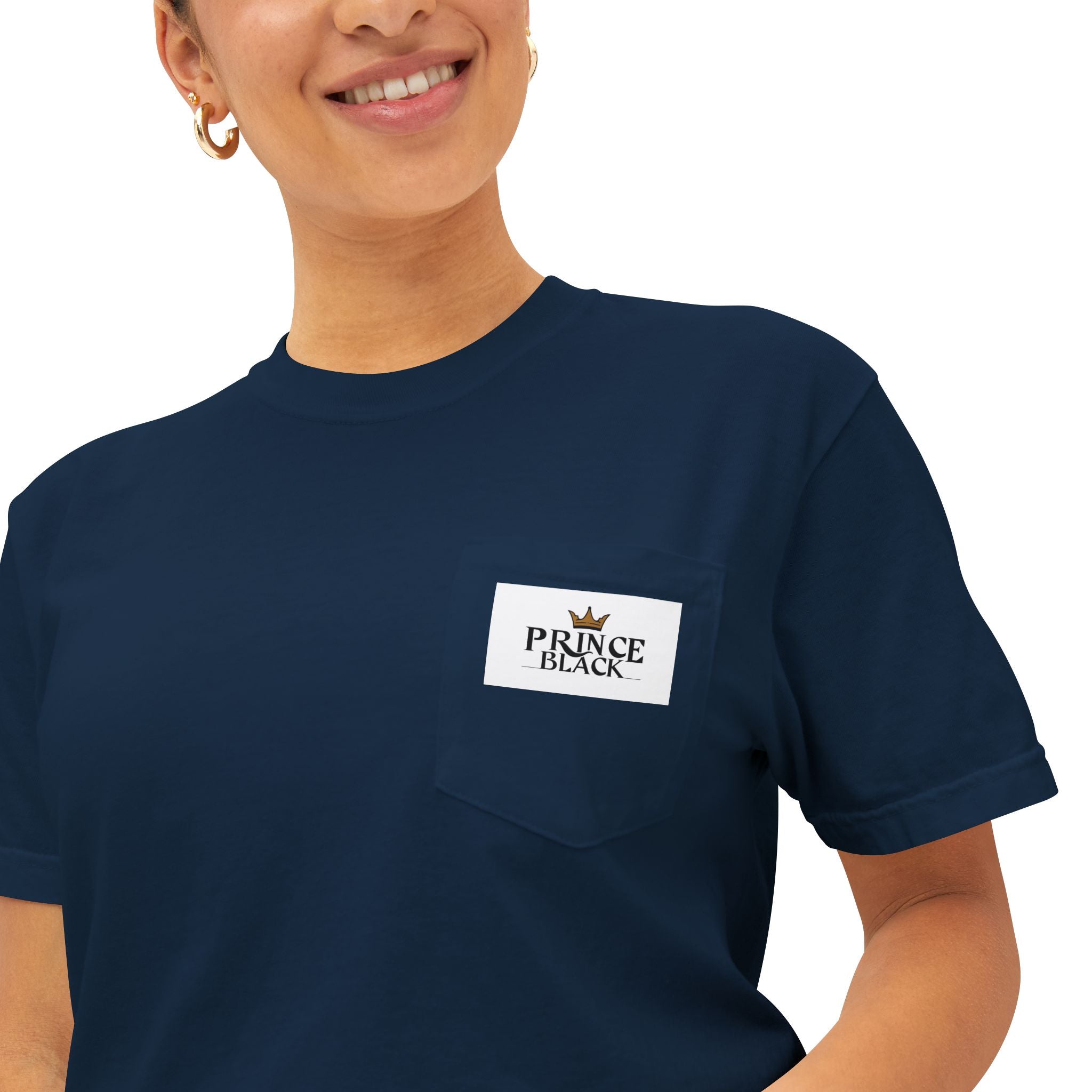 Unisex Garment-Dyed Pocket T-Shirt | Casual Everyday Wear with Masculine Royalty Design