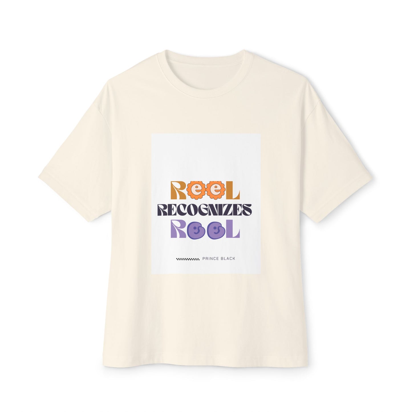 Reel Recognizes Relaxed Unisex Oversized Tee - Perfect for Casual Style and Everyday Comfort